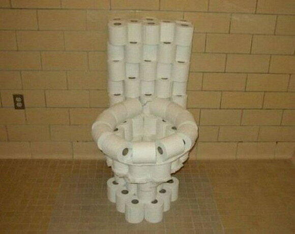 Man darf davon ausgehen, dass dieses WC auschließlich dekorativen Zwecken dient