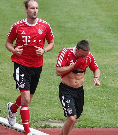 FC Bayern: Olympiapark: Die Bayern beim Laktattest - die Bilder! - FC Bayern - Abendzeitung München