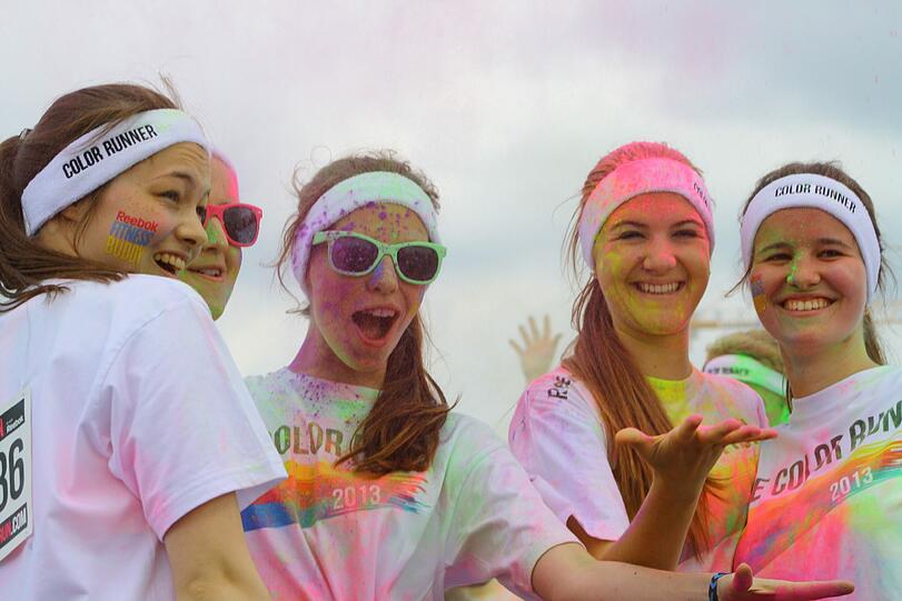 Bunter geht's nicht: Der Color Run in Riem. Die Bilder.