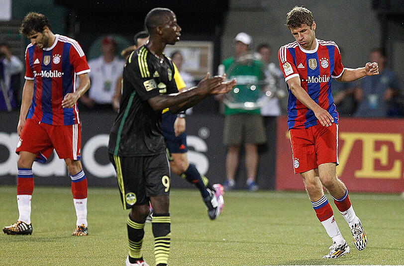 August 2014: Der FC Bayern München spielt in Oregon gegen die MLS All-Stars.