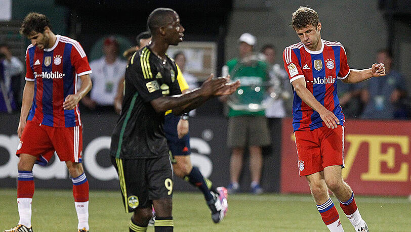 August 2014: Der FC Bayern München spielt in Oregon gegen die MLS All-Stars. August 2014: Der FC Bayern München spielt in Oregon gegen die MLS All-Stars.