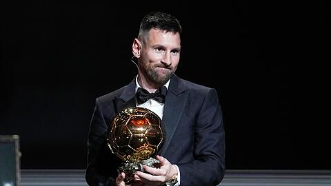 Bekam zum achten Mal den Ballon d'Or: Weltmeister Lionel Messi.