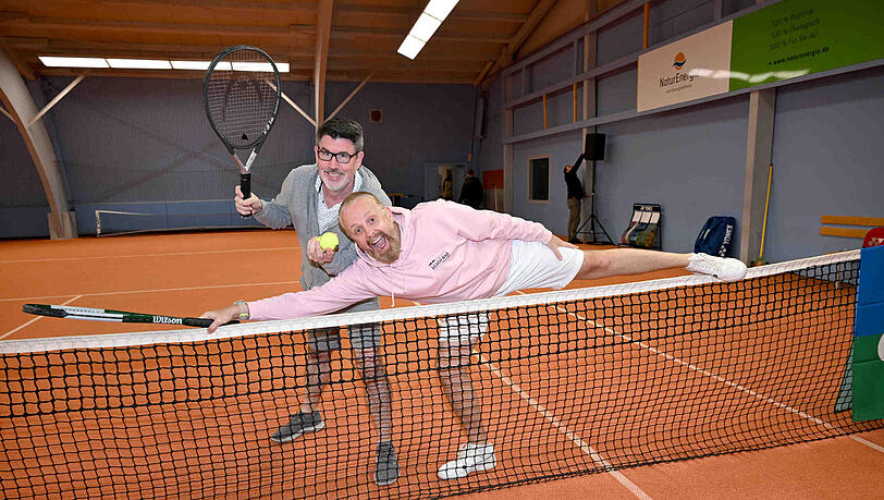 Ross Antony (r.), hier mit seinem Mann Paul Reeves, konnte beim Tennis brillieren. Ross Antony (r.), hier mit seinem Mann Paul Reeves, konnte beim Tennis brillieren.