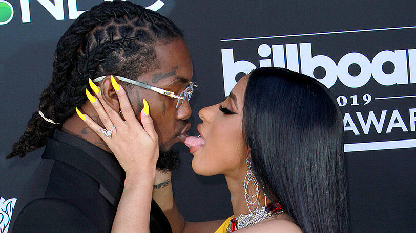 Offset und Cardi B bei einem gemeinsamen Auftritt in Las Vegas