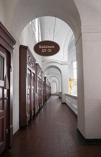 Die Kabinen 57 -71 sind frei. Alle anderen aber auch.