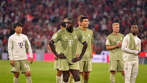 Die bisherige Bayern-Innenverteidigung aus Dayot Upamecano (vorne) und Kim Min-jae war nicht immer sattelfest. Kommt es jetzt zu einer Umstellung?