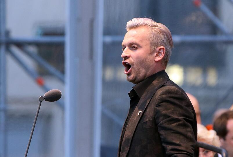 Das Konzert des Bayerischen Staatsorchesters auf dem Marstallplatz.