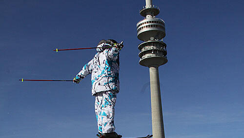 Bei Sonne in München: Der Deutscher Meister der Puckelpiste Bei Sonne in München: Der Deutscher Meister der Puckelpiste