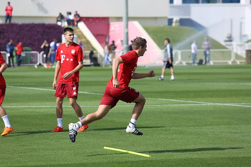 Die Bayern in der Wüste: Sehen Sie hier die besten Bilder des Trainingslagers in Doha.