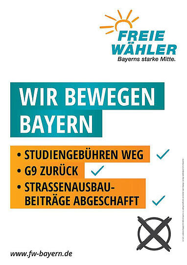 Wahlplakat der Freien Wähler