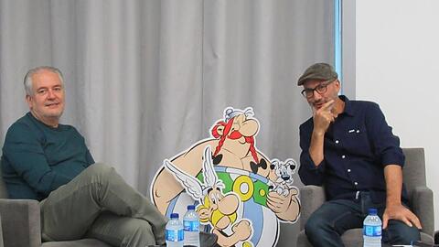 Die Macher: Zeichner Didier Conrad (l) und Texter Jean-Yves Ferri.