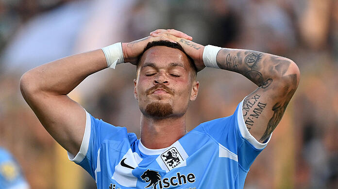 Der neue Löwen-Neuner Joel Zwarts blieb gegen Lübeck glücklos.