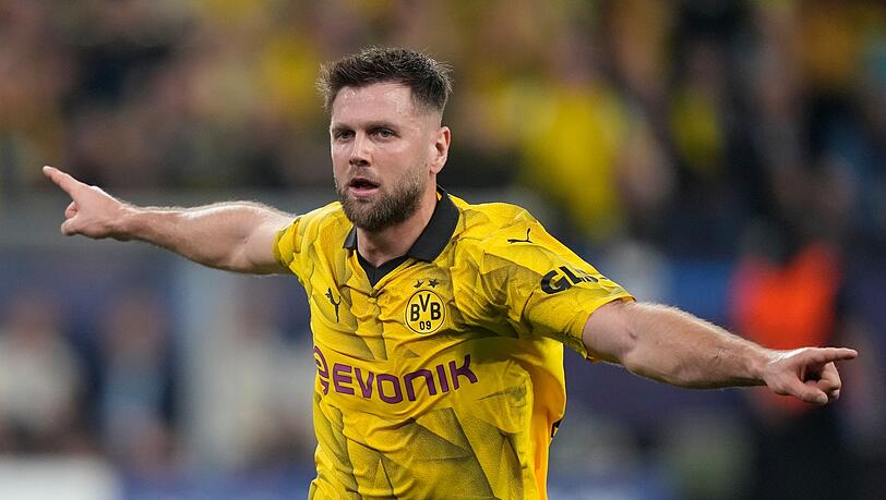 Dortmunds Niclas Füllkrug feiert seinen Siegtortrffer zum 1:0 gegen Paris Saint-Germain.