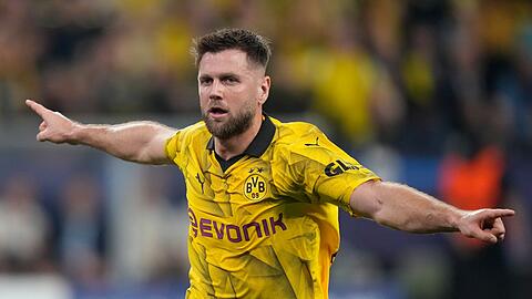 Dortmunds Niclas Füllkrug feiert seinen Siegtortrffer zum 1:0 gegen Paris Saint-Germain.