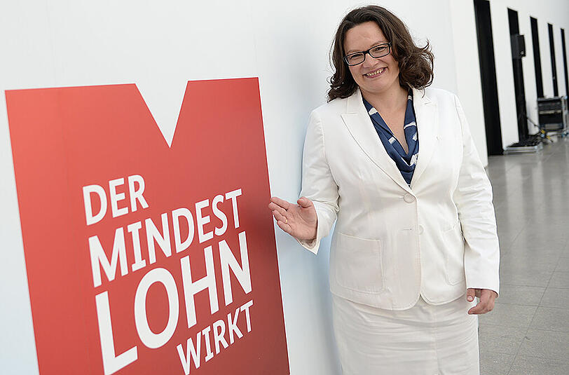 Die deutsche Wirtschaft hat die von Arbeitsministerin Andrea Nahles (SPD) angekündigten Nachbesserungen bei den Mindestlohnregeln begrüßt.