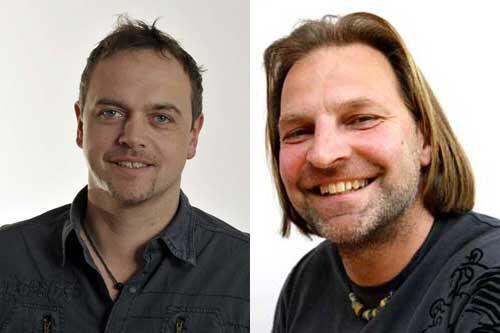 Die AZ-Redakteure Michael Schilling (l.) und Thomas Becker