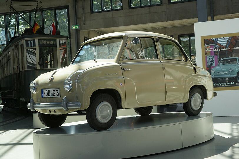 Eines der ersten Goggo-Mobileaus dem Jahr 1955.