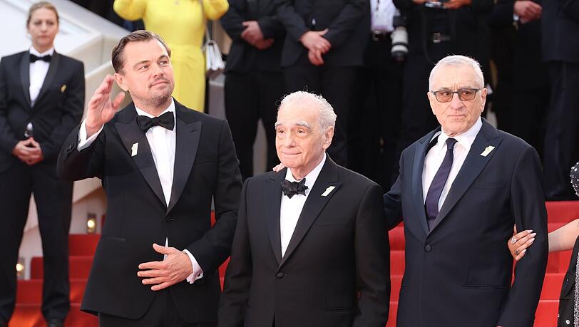 Leonardo Di Caprio, Martin Scorsese and Robert de Niro am Roten Teppich in Cannes bei der Premire von "Killers Of The Flower Moon". Leonardo Di Caprio, Martin Scorsese and Robert de Niro am Roten Teppich in Cannes bei der Premire von "Killers Of The Flower Moon".