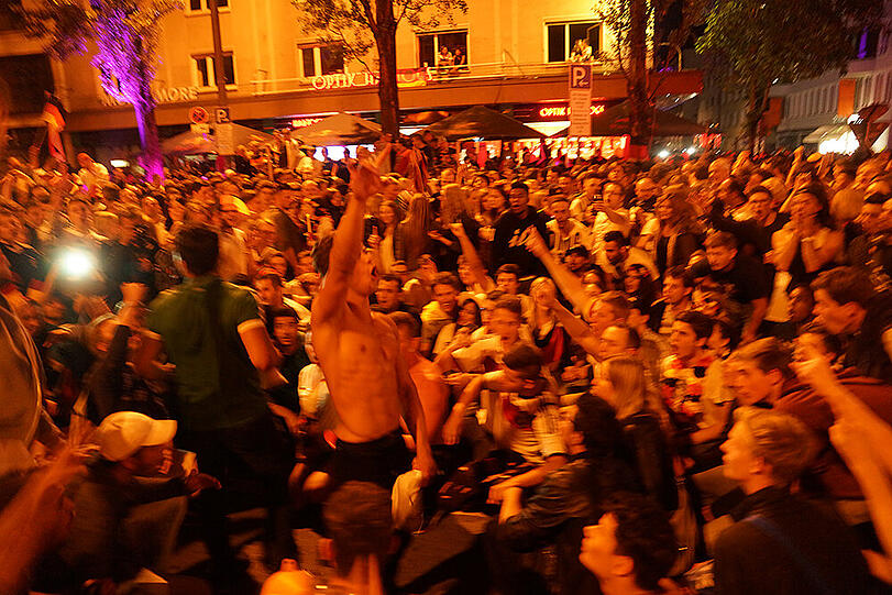 Was für eine Party! Nach dem WM-Sieg herrschte auf Münchens Straßen Ausnahmezustand. Die Bilder.