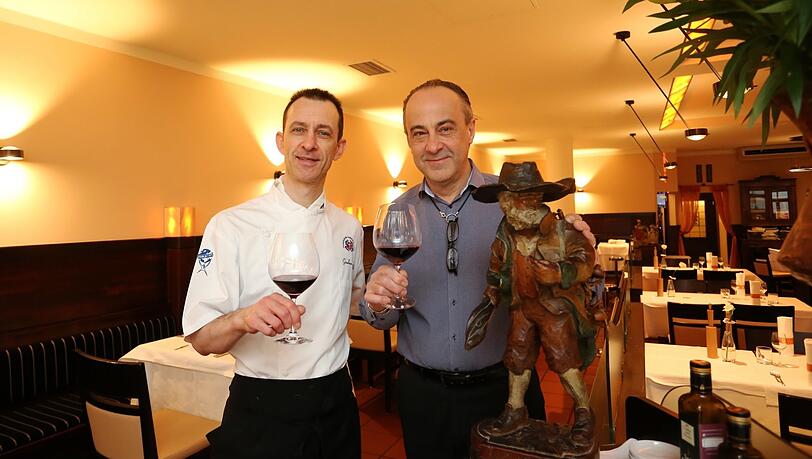 Giorgo Cherubini mit seinem Chefkoch Gianluca Polo.