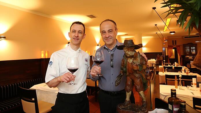 Giorgo Cherubini mit seinem Chefkoch Gianluca Polo.