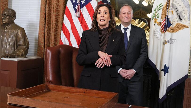 Wollten als Präsidentin und First Gentleman ins Weiße Haus: Kamala Harris und ihr Ehemann Doug Emhoff.