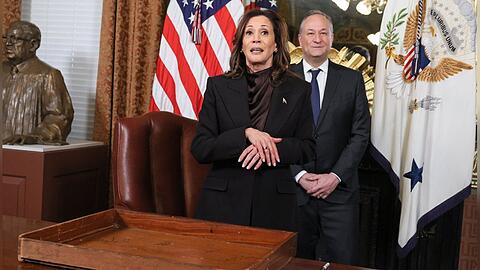 Wollten als Präsidentin und First Gentleman ins Weiße Haus: Kamala Harris und ihr Ehemann Doug Emhoff.