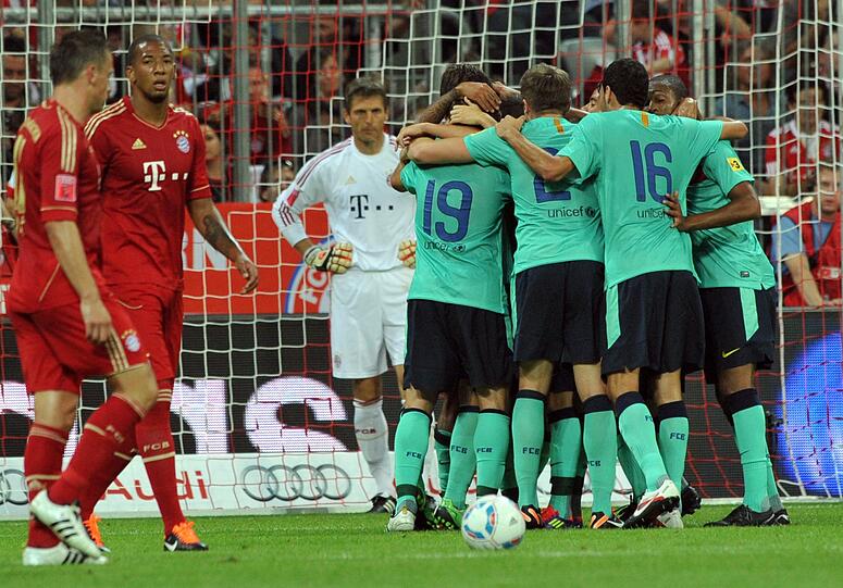 Am Ende jubelte der FC Barcelona. Der Champions-League-Sieger gewann das Finale im Audi Cup gegen den FC Bayern Münchenmit 2:0. Die Bilder vom Spiel.