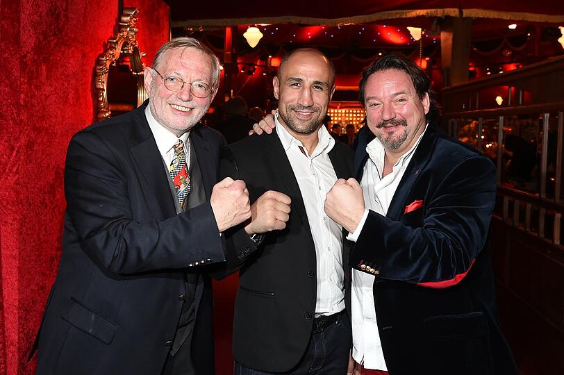 Hans-Peter Wodarz mit Arthur Abraham und Kolja Kleeberg