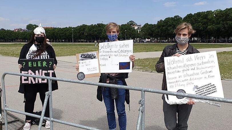 Auch Gegenprotest war zu sehen.