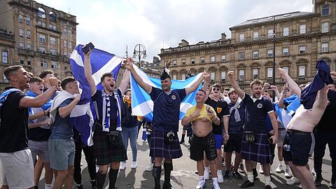 Werden wohl auch München auseinandernehmen: Die schottische Tartan Army wird wohl mit zahlreichen Fans anrücken.
