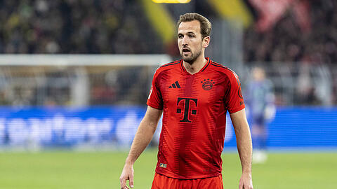 Droht im DFB-Pokal gegen Leverkusen auszufallen: Bayern-Stürmer Harry Kane.