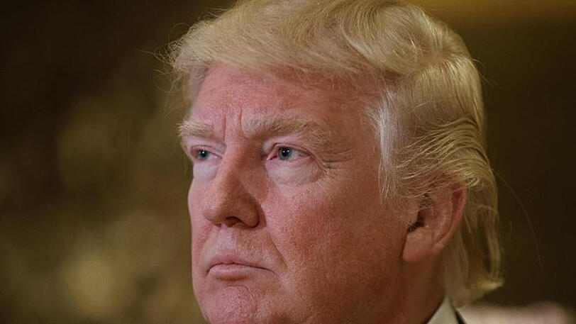 Der künftige Präsident der USA, Donald Trump, am Freitag in der Lobby des Trump Towers in New York.