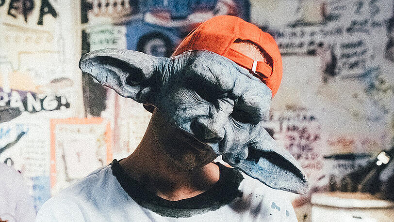 Für Carlo Waibel, alias Cro, gehört die Maske einfach dazu. Für Carlo Waibel, alias Cro, gehört die Maske einfach dazu.