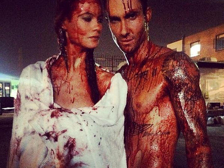 Blutiger Videodreh: Adam Levine und seine Frau, das Model Behati Prinsloo