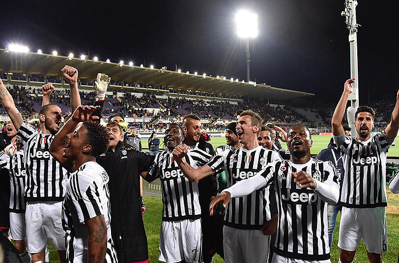 Jubel bei Juve: Die Turiner wurden zum fünften Mal in Folge italienischer Meister.