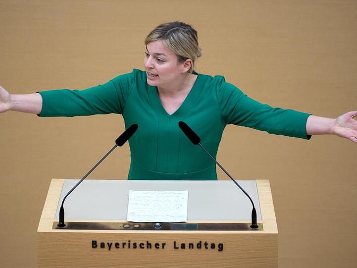 Katharina Schulze (Grüne), Fraktionsvorsitzende in Bayern. Foto: Sven Hoppe/dpa/Archivbild
