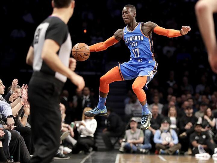 Dennis Schröder holte mit Oklahoma City Thunder einen Sieg bei den Brooklyn Nets.