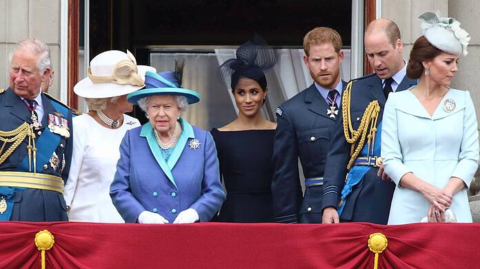 Die Königsfamilie zeigte sich im Juli 2018 auf dem Balkon des Buckingham Palastes.