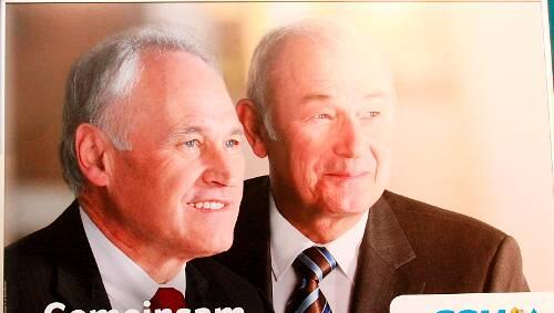 Wurde in der CSU als Gruftie-Motiv verspottet: Wahlplakat des Tandems Huber und Beckstein. Wurde in der CSU als Gruftie-Motiv verspottet: Wahlplakat des Tandems Huber und Beckstein.