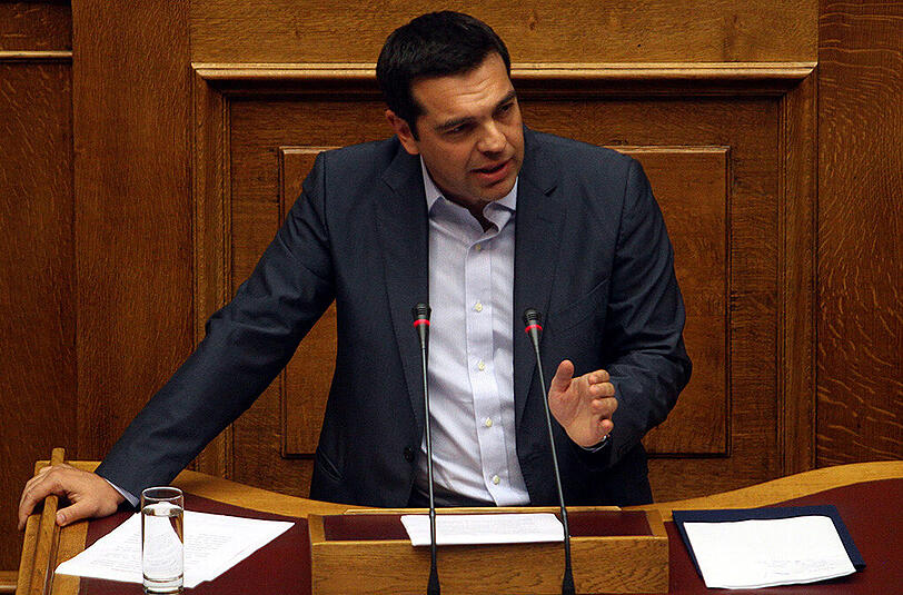 Ministerpräsident Tsipras war bei der Abstimmung auf die Mithilfe der Opposition angewiesen.