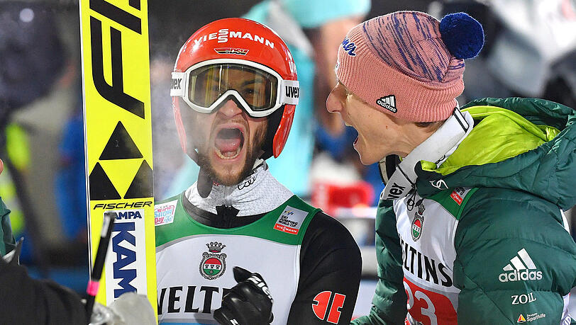 "Die Deutschen brauchen sich nicht zu verstecken", sagt Skisprung-Legende Martin Schmitt über das DSV-Duo Markus Eisenbichler und Karl Geiger (r.) vor der Vierschanzentournee.