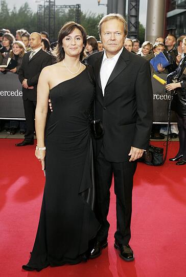 Sandra Meischberger mit Ehemann Jan Kerhart.