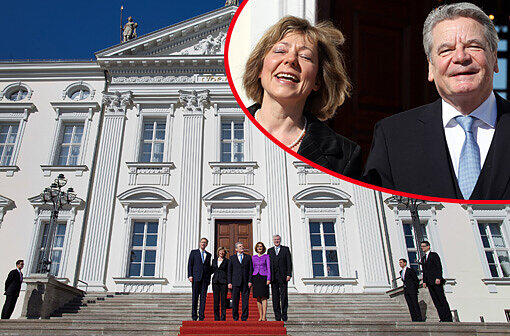 Bundespräsident Joachim Gauck hat die Amtsgeschäfte aufgenommen. Sehen Sie die Bilder von seiner Ankunft in Schloss Bellevue!