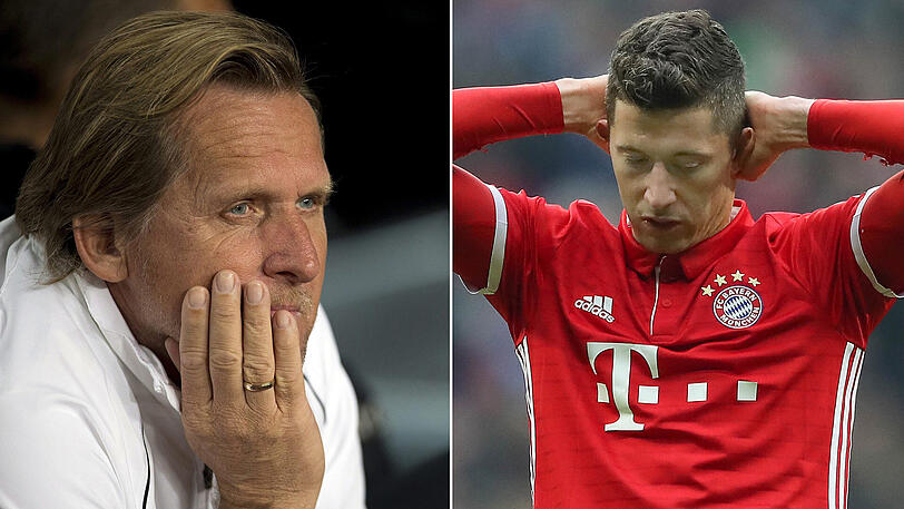 Sieht die Situation beim FC Bayern und vor allem die von Robert Lewandowski durchaus kritisch: Ex-Nationalspieler Bernd Schuster (links).