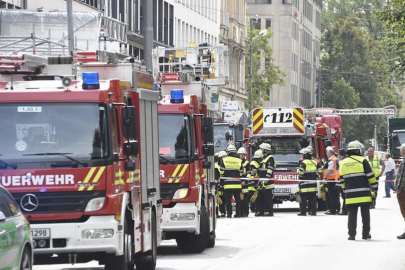 Kurzzeitig war die Sonnenstraße gesperrt.