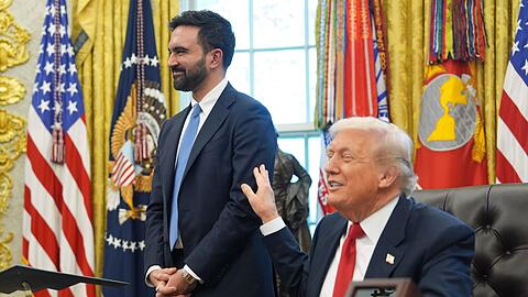 Trump schien von Mamdani begeistert. Trump schien von Mamdani begeistert.