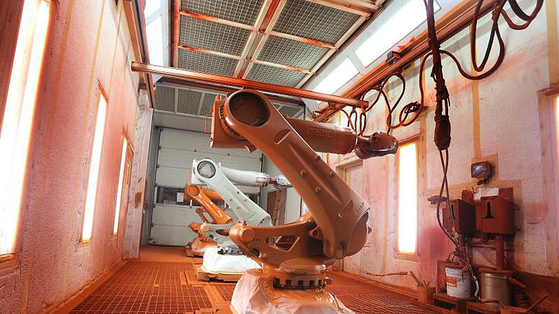 Kuka-Produktionshalle: Der hochspezialisierte Maschinenbauer gehört jetzt dem chinesischen Hausgerätehersteller Midea.