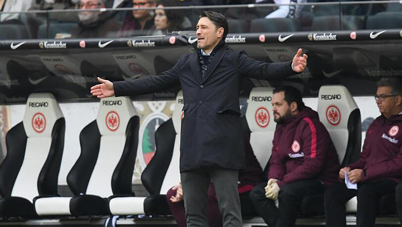 Die Frankfurter von Coach Niko Kovac verloren die letzten beiden Bundesligaspiele. Die Frankfurter von Coach Niko Kovac verloren die letzten beiden Bundesligaspiele.