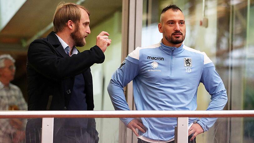 Gemeinsam für den TSV 1860: Coach Daniel Bierofka (li.) und Spielmacher Timo Gebhart.